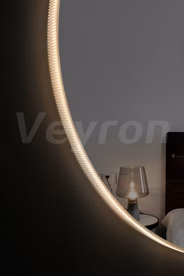 Espelhos redondos de LED para banheiro de vidro de alta qualidade
