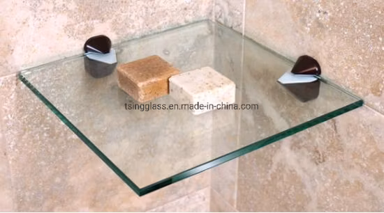Vidro de segurança temperado transparente sem moldura transparente plano curvo para porta de box de chuveiro cerca de piscina divisória móveis balaustrada estufa