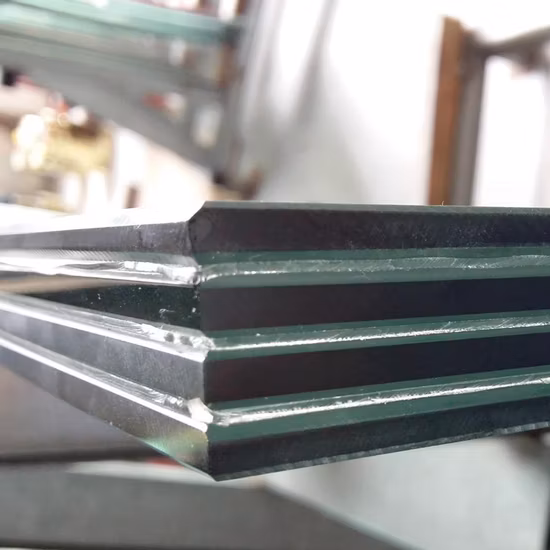 Piso de piso de vidro temperado/endurecido laminado de segurança gravado com ácido